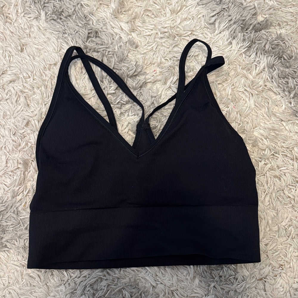 DSG Black Strappy Sports Bra